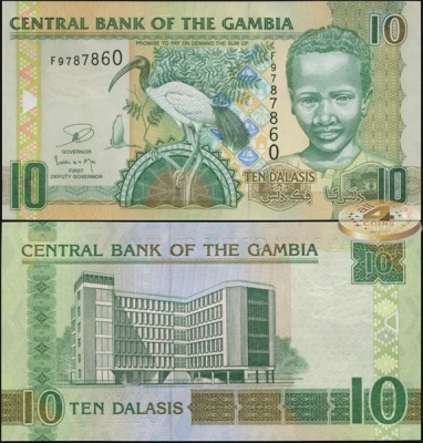 Гамбия. 10 даласи (Unc) 2013