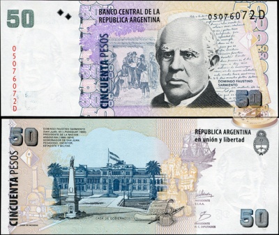 Аргентина. 50 песо (Unc) 2003