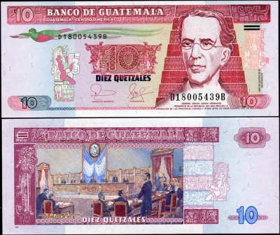 Гватемала. 10 кетсалей (Unc) 2006
