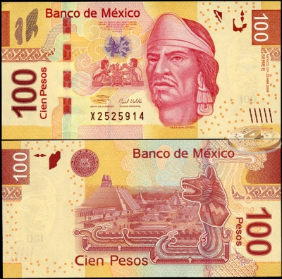 Мексика. 100 песо (Unc) 2009