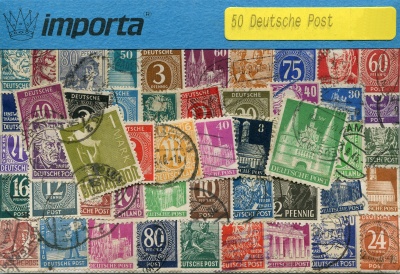 Германия. Deutsche Post. Набор почтовых марок (50 шт. Ассорти)