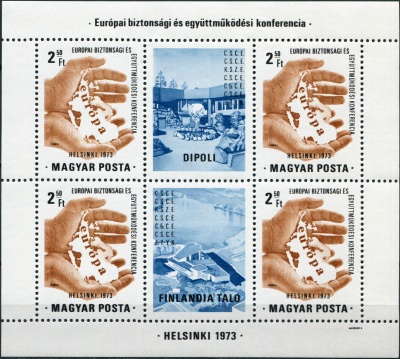 Венгрия. 1973. Конференция по безопасности и сотрудничеству в Европе (Хельсинки) (Блок. MNH OG)