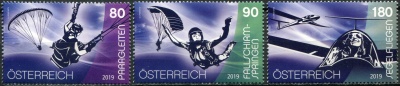 Австрия. 2019. Спорт и воздух (Серия Почтовых марок. MNH OG)