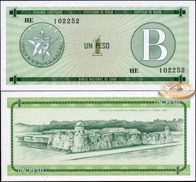 Куба. 1 песо (Unc) 1985