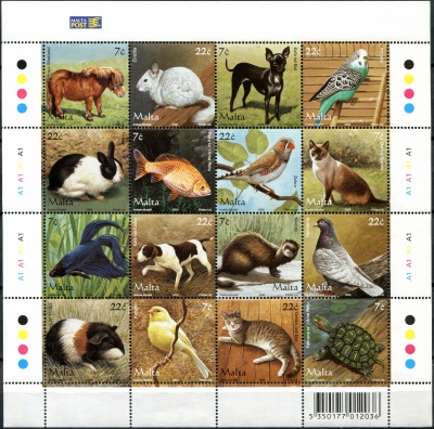 Мальта. 2006. Домашние животные (Лист. MNH OG)