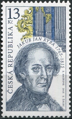 Чехия. 2015. Якуб Ян Рыба [1765-1815], педагог и композитор (Почтовая марка. MNH OG)