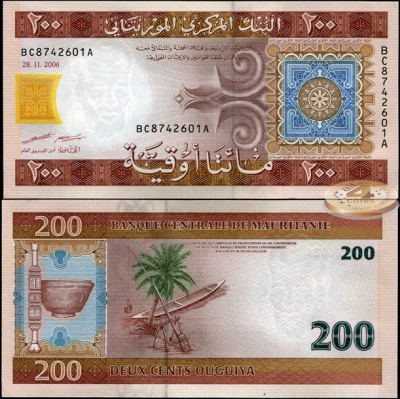 Мавритания. 200 угий (Unc) 2006