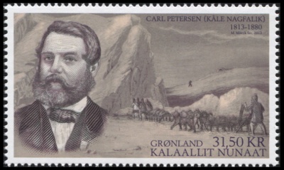 Гренландия. 2013. Карл Петерсен. 10-я экспедиция (Почтовая марка. MNH OG)