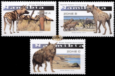 Намибия. 2016. Большие клыки Намибии (Серия. MNH OG)