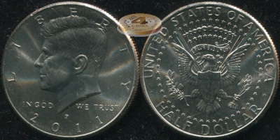 США. 1/2 доллара. 2011 P (Unc)