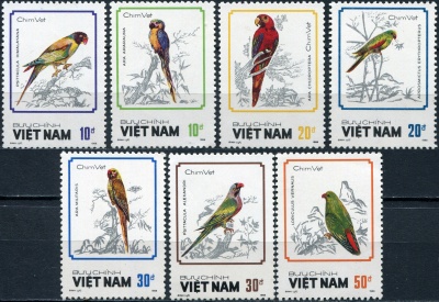 Вьетнам. 1988. Попугаи (Серия. MNH OG)