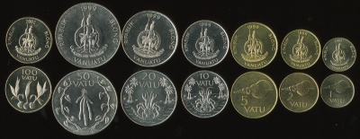 Вануату. Набор №1 (7 монет) 1990-2009