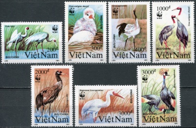 Вьетнам. 1991. Журавль (Серия. MNH OG)