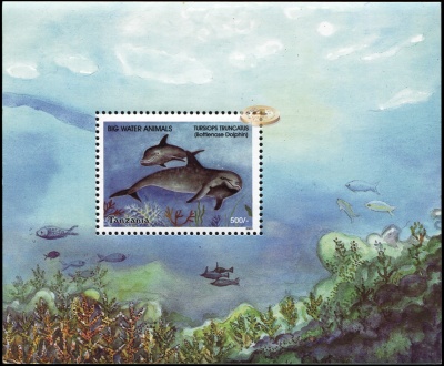 Танзания. 2003. Большой дельфин [Афалина] (Блок. MNH OG)