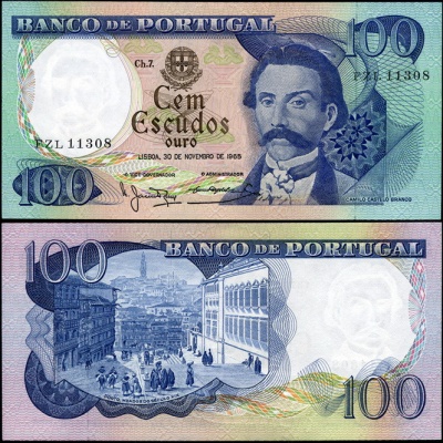 Португалия. 100 эскудо (Unc) 1965