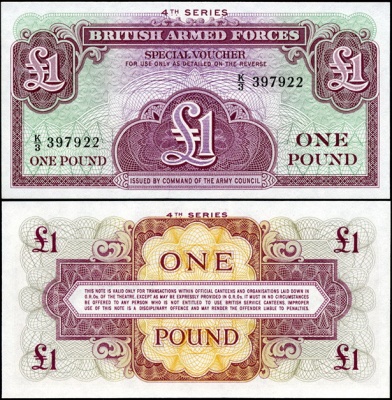 Великобритания (British Armed Forces). 1 фунт (4 серия) (Unc)