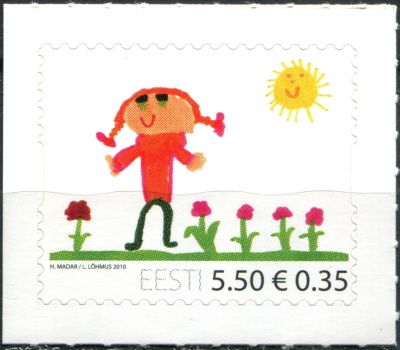 Эстония. 2010. Международный день защиты детей (Почтовая марка. MNH OG)