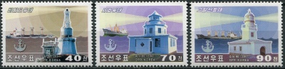 КНДР. 2001. Маяки (I) (Серия Почтовых марок. MNH OG)