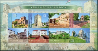 Венгрия. 2019. Замки Венгрии (Почтовый блок. MNH OG)