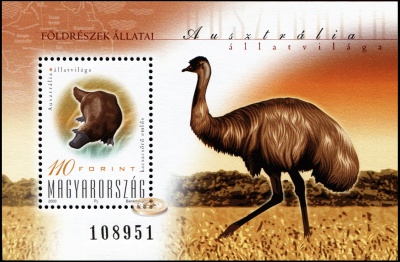 Венгрия. 2000. Фауна Австралии (Блок. MNH OG)