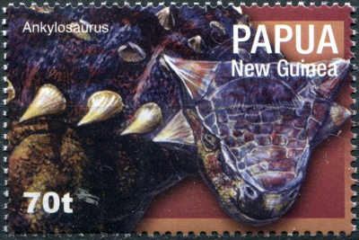 Папуа Новая Гвинея. 2004. Анкилозавр (Почтовая марка. MNH OG)