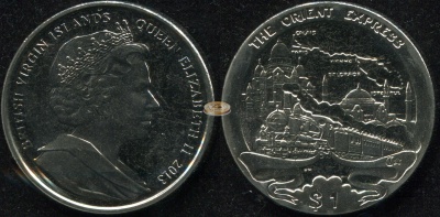 Британские Виргинские о-ва. 1 доллар. 2013 (Unc)