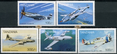 Танзания. 1997. Военные самолеты (Серия. MNH OG)