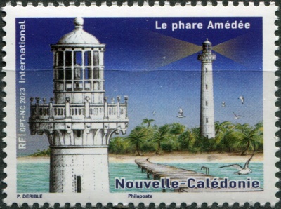 Новая Каледония. 2023. Маяк Амедэ (Почтовая марка. MNH OG)