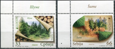 Сербия. 2011. Леса (Серия. MNH OG)
