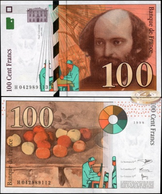 Франция. 100 франков (Unc) 1998