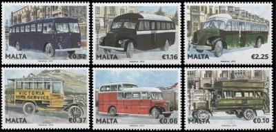 Мальта. 2013. Мальтийские автобусы (Серия. MNH OG)