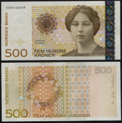 Норвегия. 500 крон (Unc) 2005