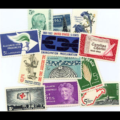 США. Набор памятных марок. 1963 (12 шт., Негашенные)