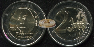Финляндия. 2 евро. 2014 (Unc. Биметалл) 100 лет со дня рождения Туве Янссон