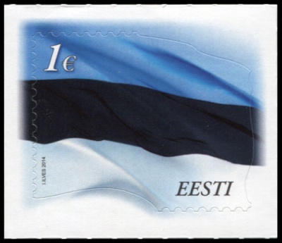 Эстония. 2014. Флаг Эстонии (Почтовая марка. MNH OG)