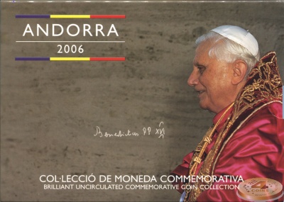 Андорра. Официальный набор (8 монет. 2 биметалла) 2006