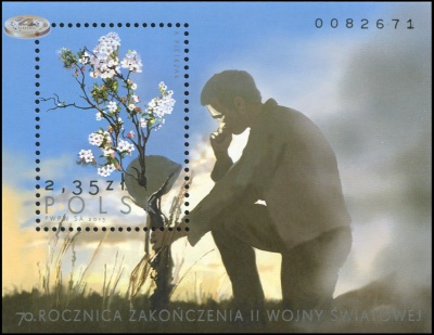 Польша. 2015. 70 лет окончания Второй Мировой Войны (Блок. MNH OG)