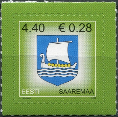 Эстония. 2007. Герб Сааремаа (Почтовая марка. MNH OG)