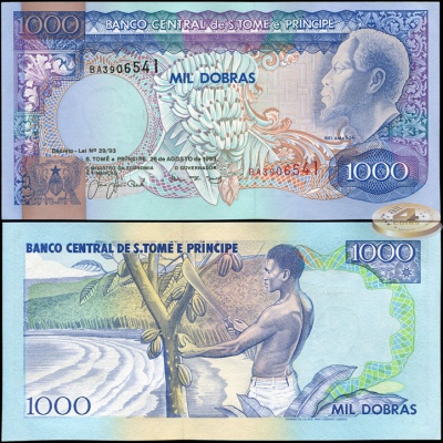 Сан-Томе и Принсипи. 1000 добр (Unc) 1993