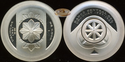 Уругвай. 5000 новых песо. 1987 (Proof)