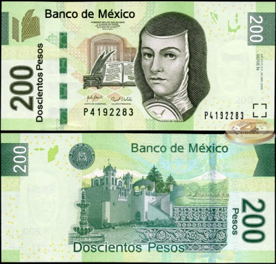 Мексика. 200 песо (Unc) 2008