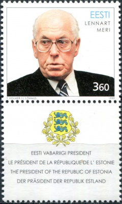 Эстония. 1999. 70-летие со дня рождения президента Леннарта Мери (Почтовая марка. MNH OG)