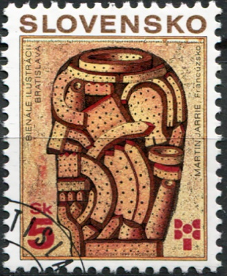 Словакия. 1999. Выставка иллюстраций в Братиславе (Почтовая марка. CTO Гашеная)
