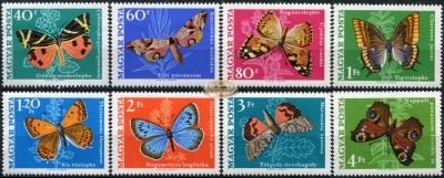 Венгрия. 1969. Бабочки (Серия. MNH OG)