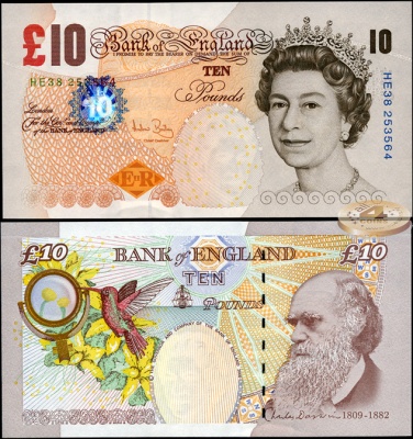 Великобритания (Англия). 10 фунтов (Unc) 2004