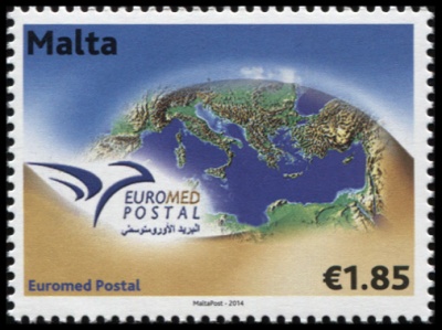 Мальта. 2014. Средиземное море (Почтовая марка. MNH OG)