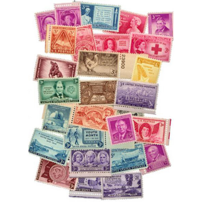 США. Набор памятных марок. 1948 (28 шт., Негашенные)