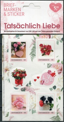 Австрия. 2024. Настоящая любовь (Малый лист. MNH OG)