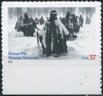 США. 2003. Мемориал ветеранов корейской войны (Почтовая марка. MNH OG)