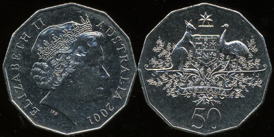 Австралия. 50 центов. 2001 (Unc)